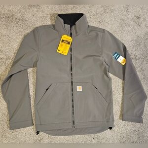 Carhartt Men’s Gray Lightweight Softshell Rain Jacket NEW